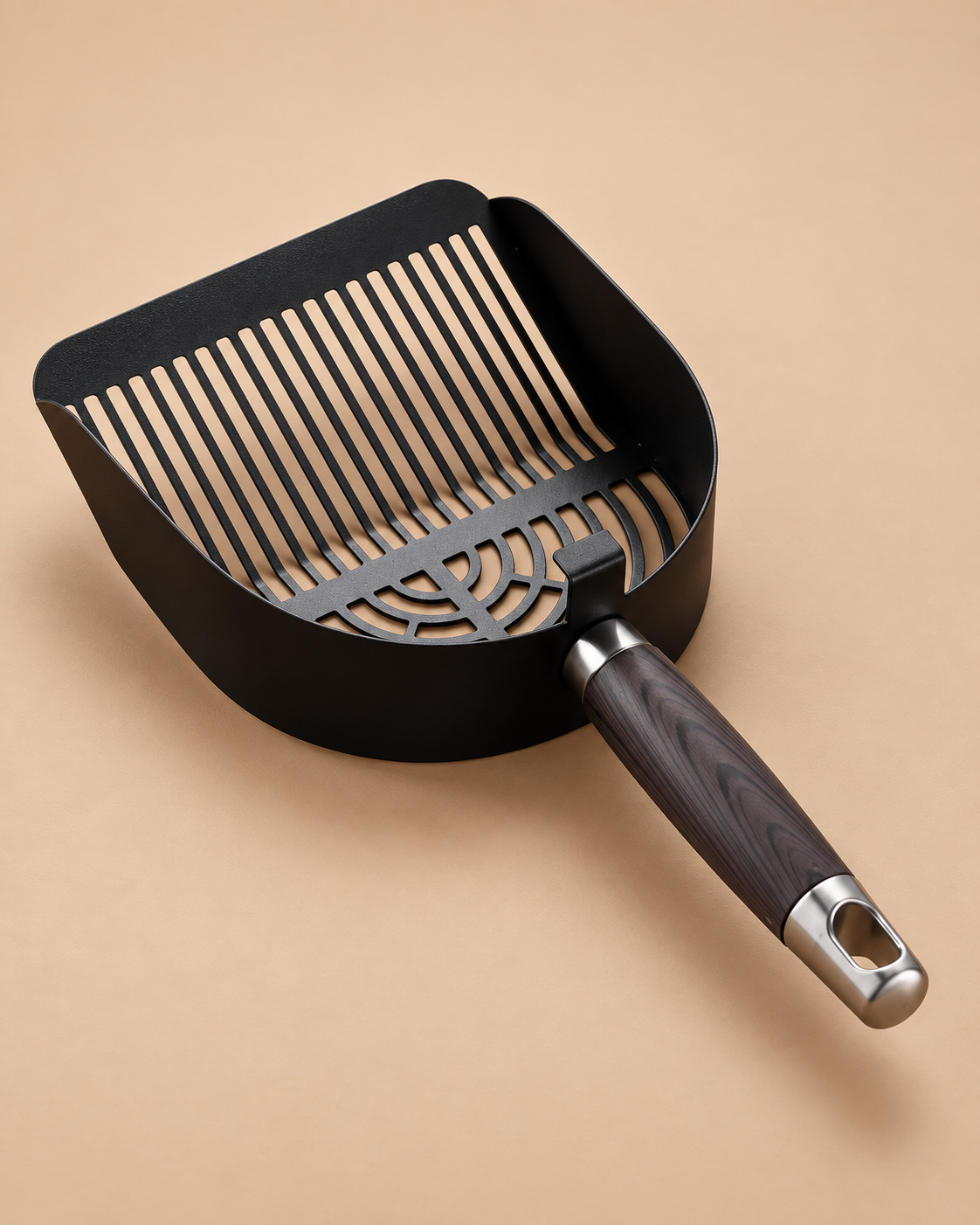 The CleanSift Stainless Steel Litter Scoop