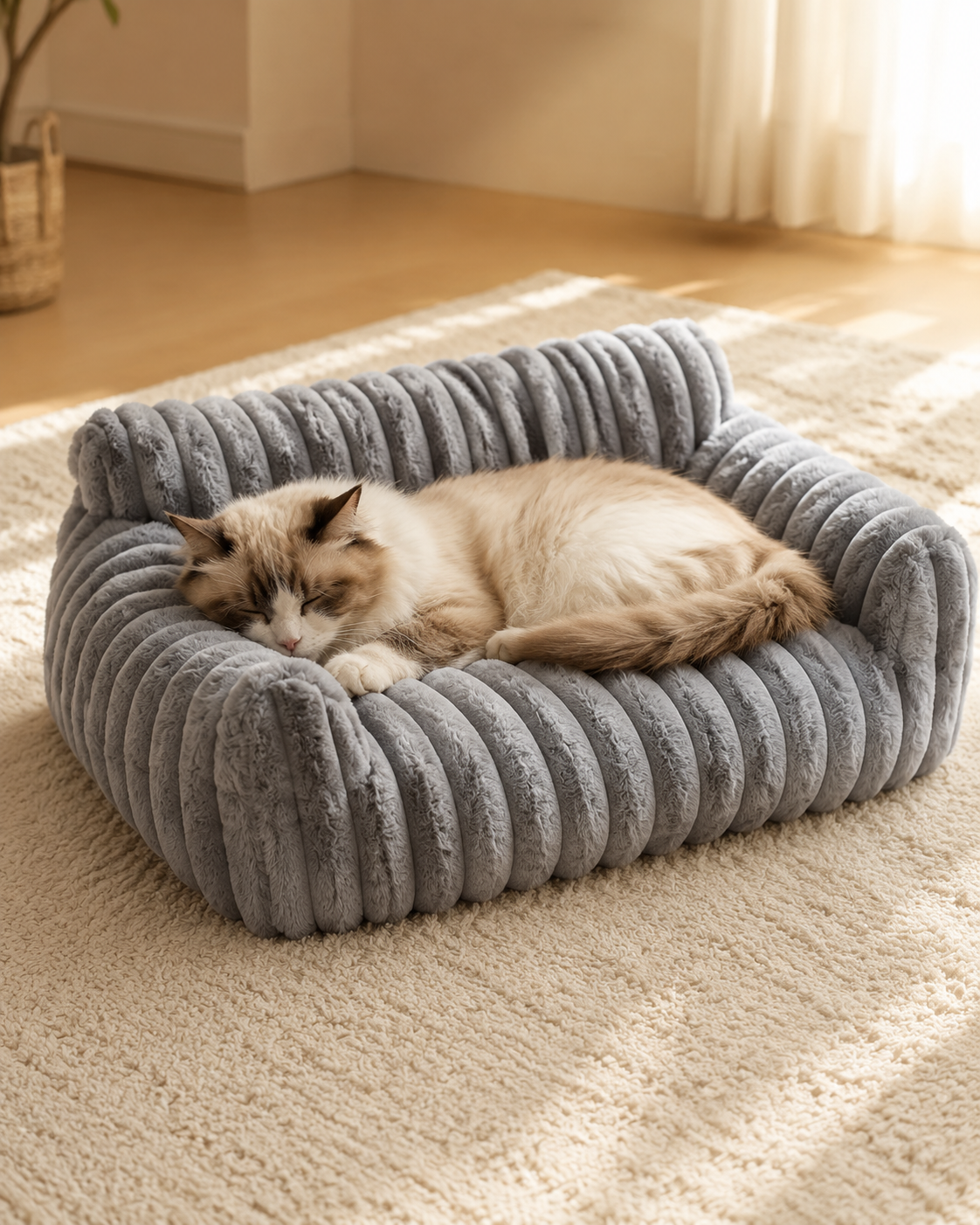 Cozy Plush Pet Sofa Bed