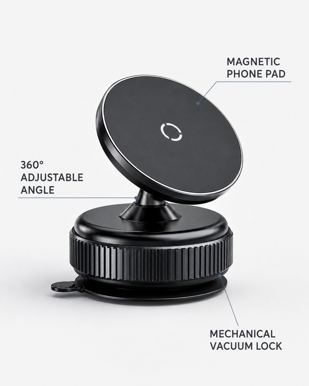 360° MagSafe Vacuum Phone Mount