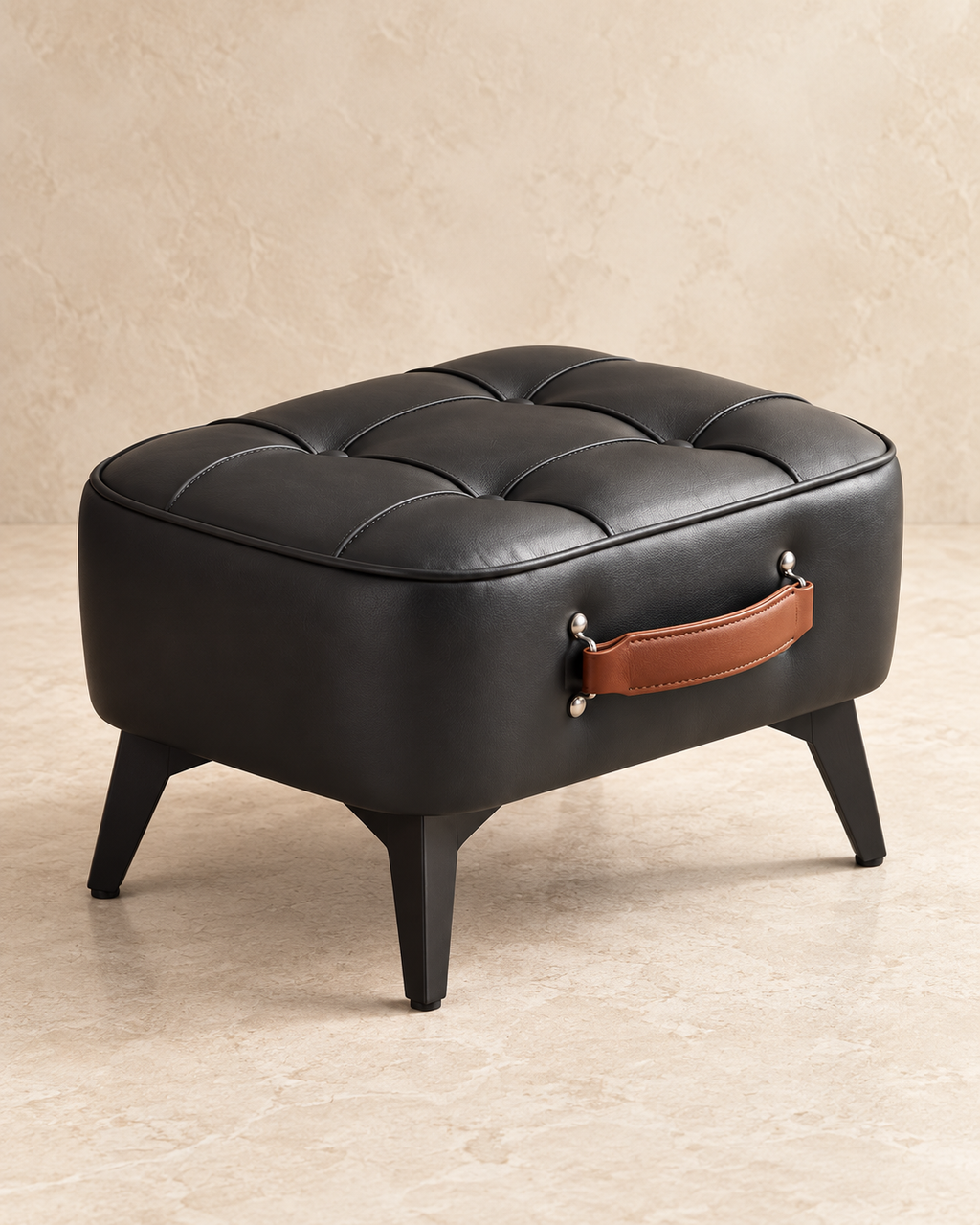 Compact Upholstered Entryway Stool