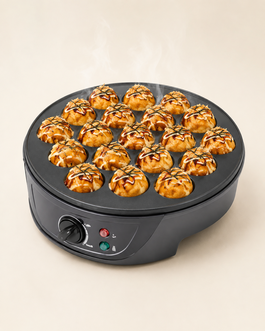 750W Electric Takoyaki Maker – 18 Holes