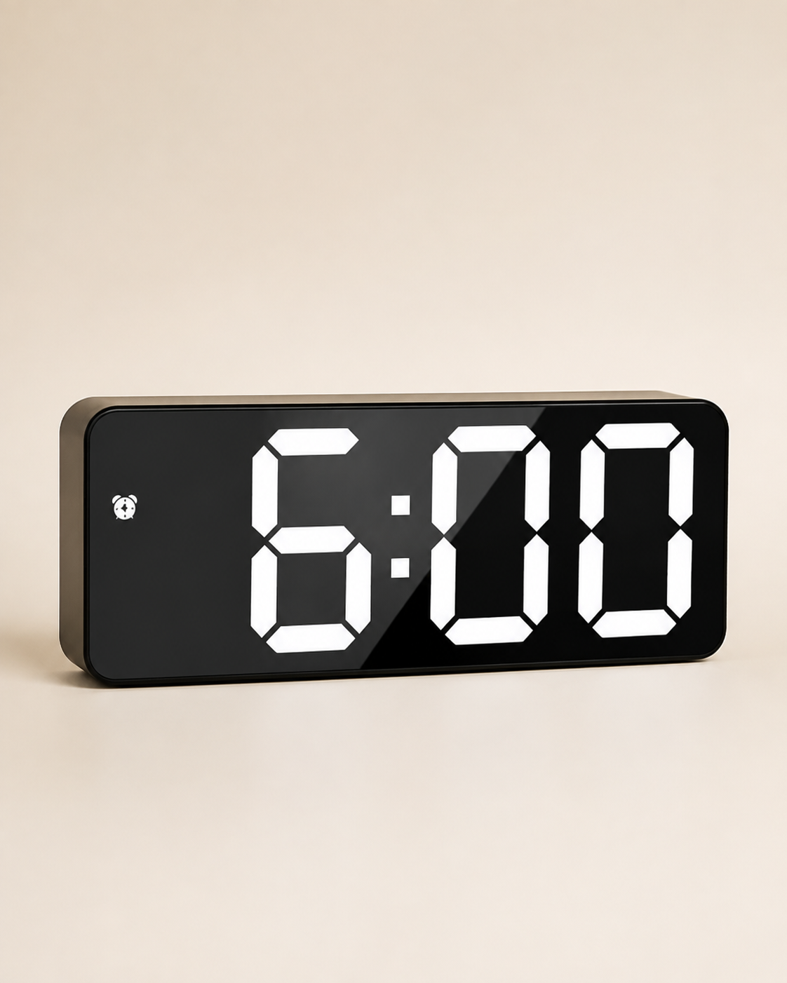 LED Mirror Alarm Clock with Voice Control