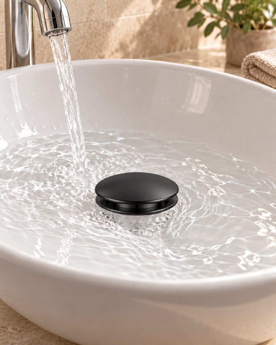 Pop-Up Basin Drain Stopper
