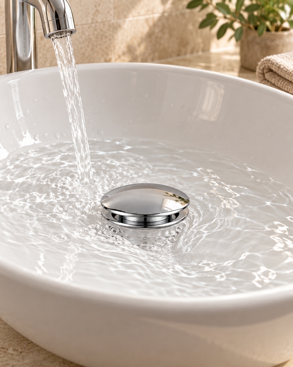 Pop-Up Basin Drain Stopper