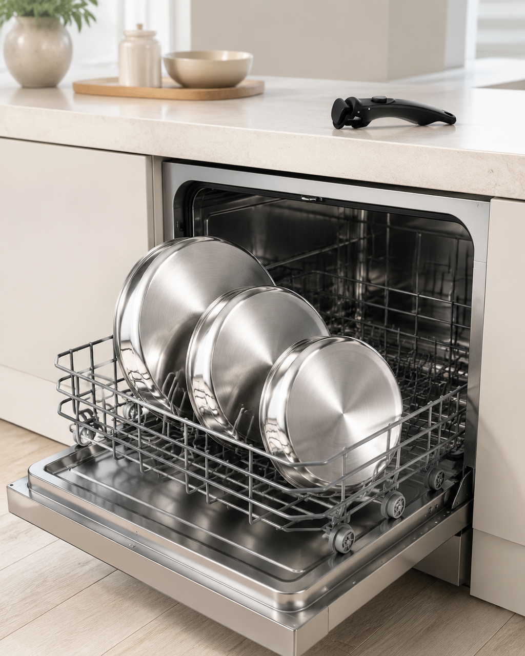3-Piece Stackable 316 Stainless Steel Cookware Set