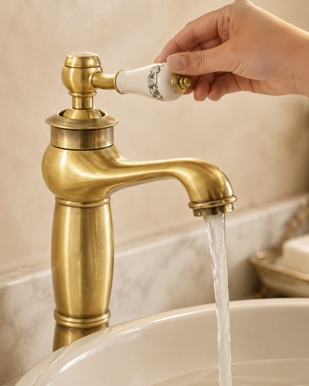 Retro Gold Bathroom Faucet
